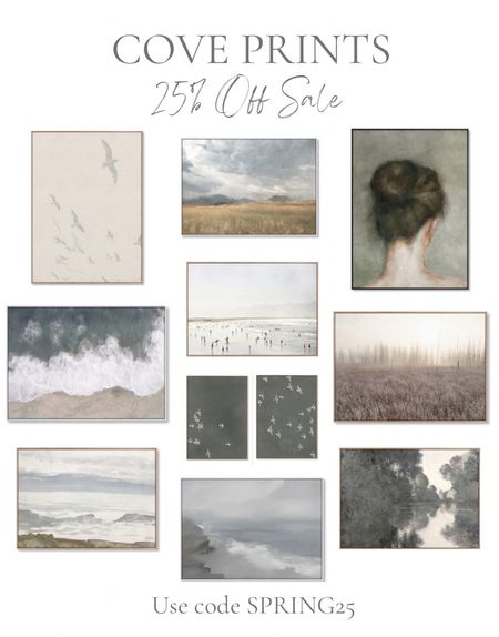 One of my favorite places to shop for customizable art is Cove Prints.  You can select various sizes, different frame colors or canvas borders or simply order the print and frame it yourself.  They are currently running a 25% sitewide sale.   I’ve linked all of my favorite pieces…

#LTKhome #LTKsalealert