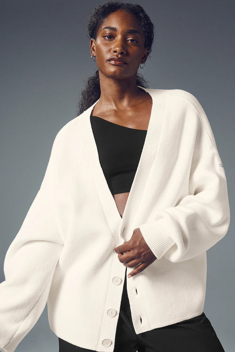 Scholar Cardigan Sweater - Ivory | Alo Yoga (US)