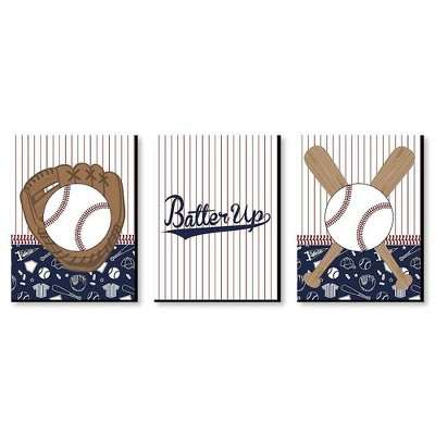 Big Dot of Happiness Batter Up - Baseball - Sports Themed Nursery Wall Art, Kids Room Decor & Gam... | Target