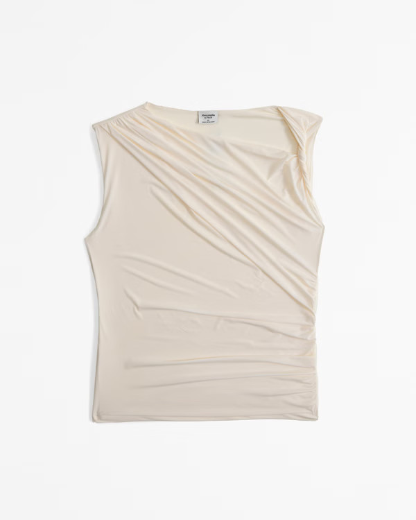 Skimming Twist Draped Top | Abercrombie & Fitch (US)