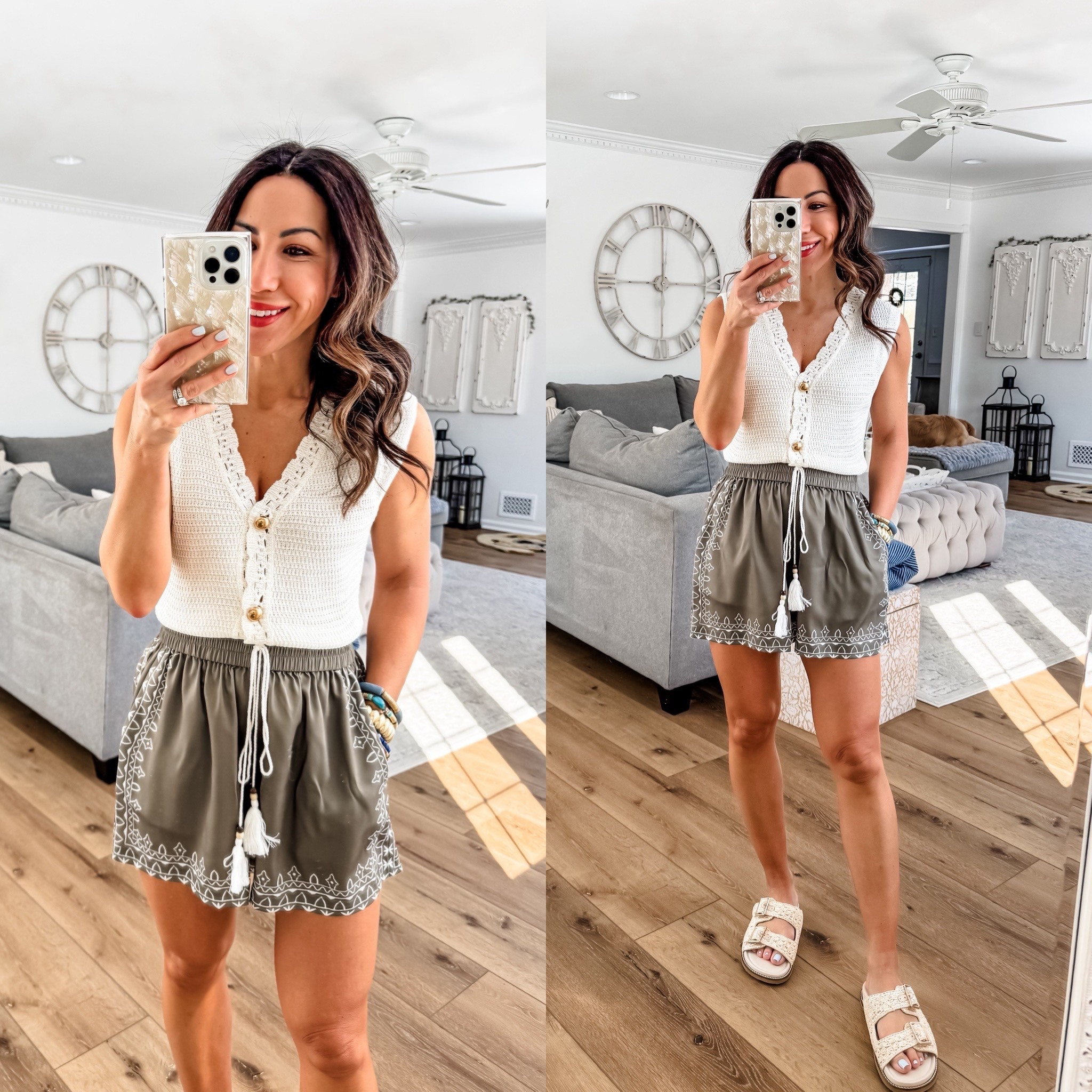 Cupshe codes: TAMMY15 for 15% off $65 or 
Fashion20 for 20% off $135. Bracelets code HOUSEOFLEO20. Small crochet vest. Small shorts. Vacation outfits.



#LTKOver40 #LTKSaleAlert