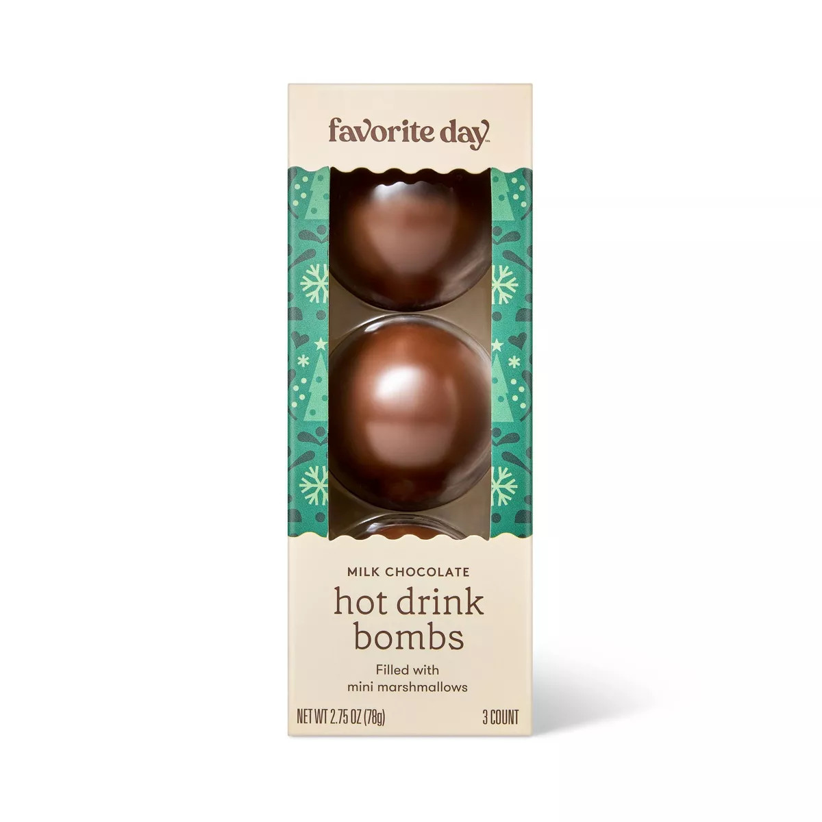 Christmas Hot Chocolate Drink Bombs - 2.75oz/3ct - Favorite Day™ | Target