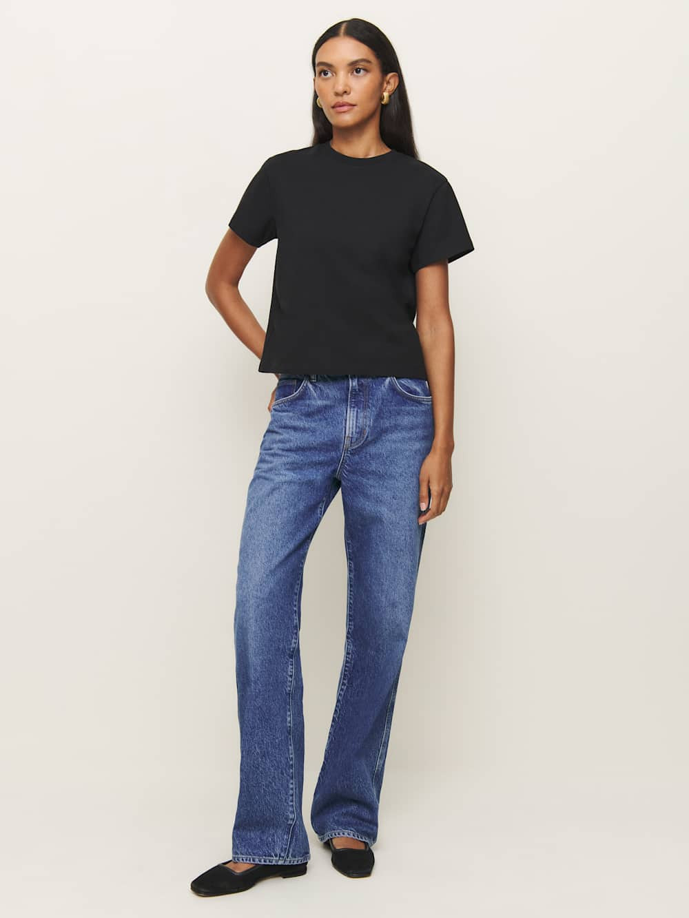 Rowan Crew Tee | Reformation (Global)