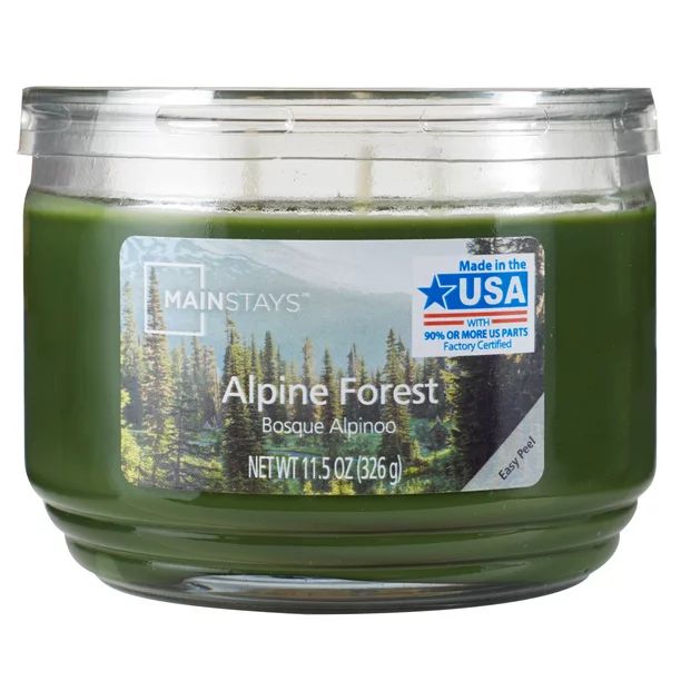 Mainstays Alpine Forest 3-Wick 11.5 oz. Scented Candle | Walmart (US)