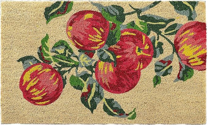 HF by LT Apples 100% Coir Doormat, 18 x 30 inches, Naturally Durable, PVC-Backing, Sustainable | Amazon (US)