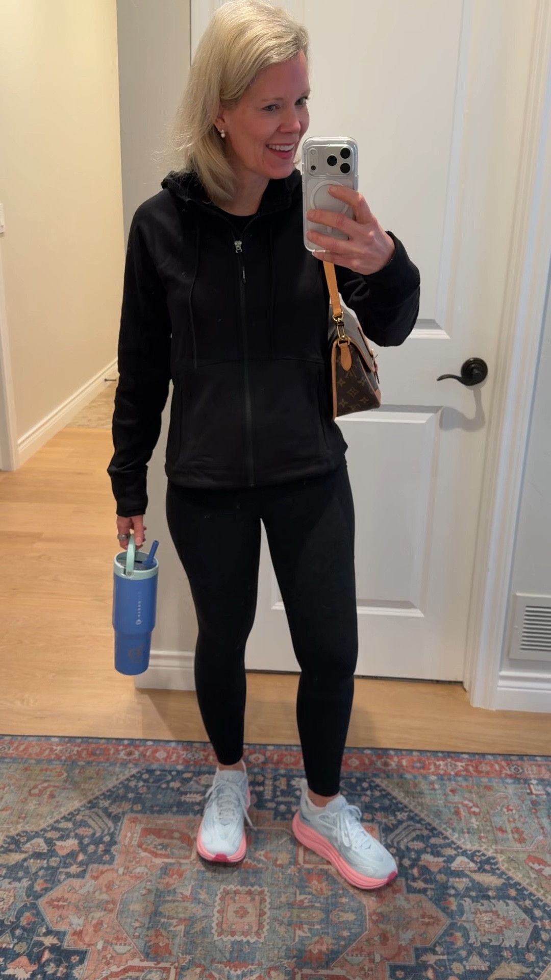 My daughters turned me onto these leggings and they are my favorite! I have two pairs and I am about to get my third. I literally wear them on repeat! They run true to size. Bought this zip up jacket and love it. I bought a small petite. Love the length of it and it is so crazy comfortable. ￼￼

#LTKootd #LTKdayinmylife #LTKfitnessgoals