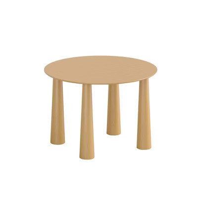 Dovelina Solid Wood Round Dining Table With 4 Legs Nordic style 45*45 Wood | Target
