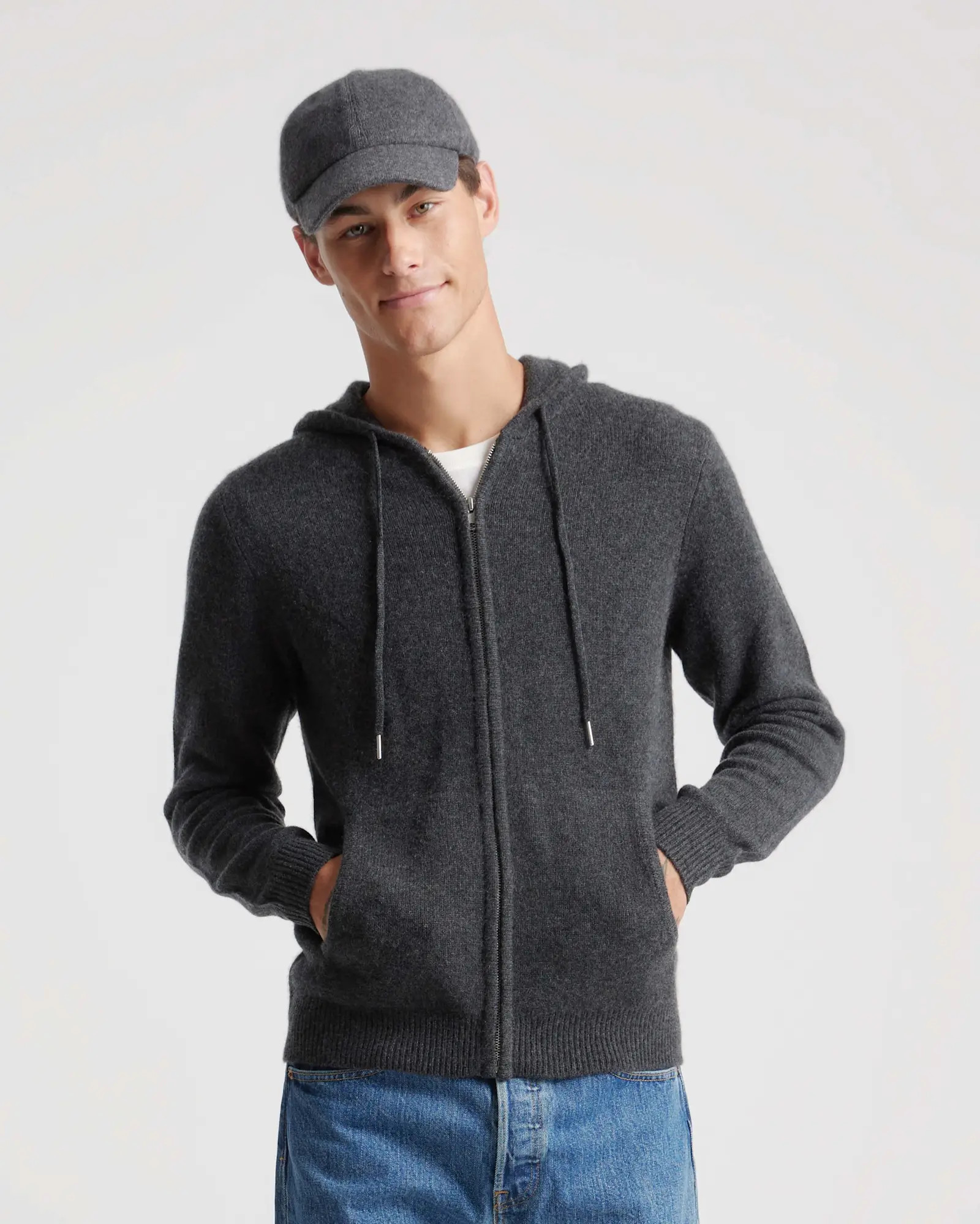 Mongolian Cashmere Full-Zip Hoodie | Quince