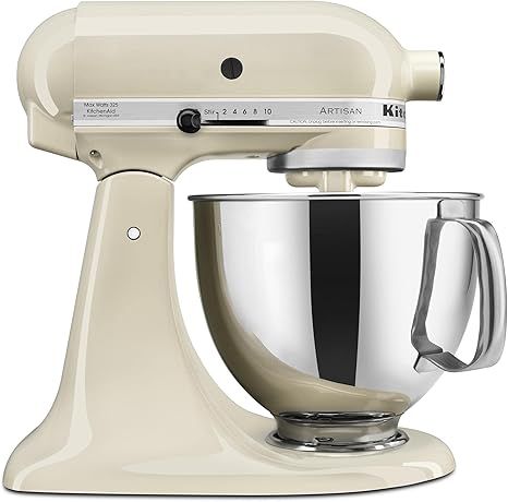 KitchenAid KSM150PSAC Artisan Series 5-Qt. Stand Mixer with Pouring Shield - Almond Cream | Amazon (US)