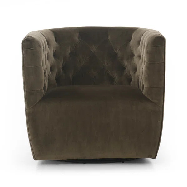 Bari Upholstered Swivel Barrel Chair | Joss & Main