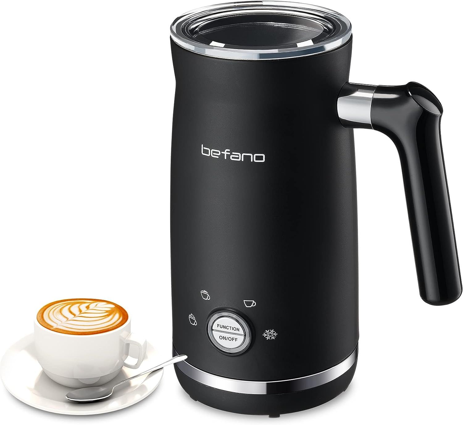 Befano Milk Frother and Steamer, 4 in 1 Automatic Milk Foam for Hot and Cold Milk, Hot Chocolate,... | Amazon (US)