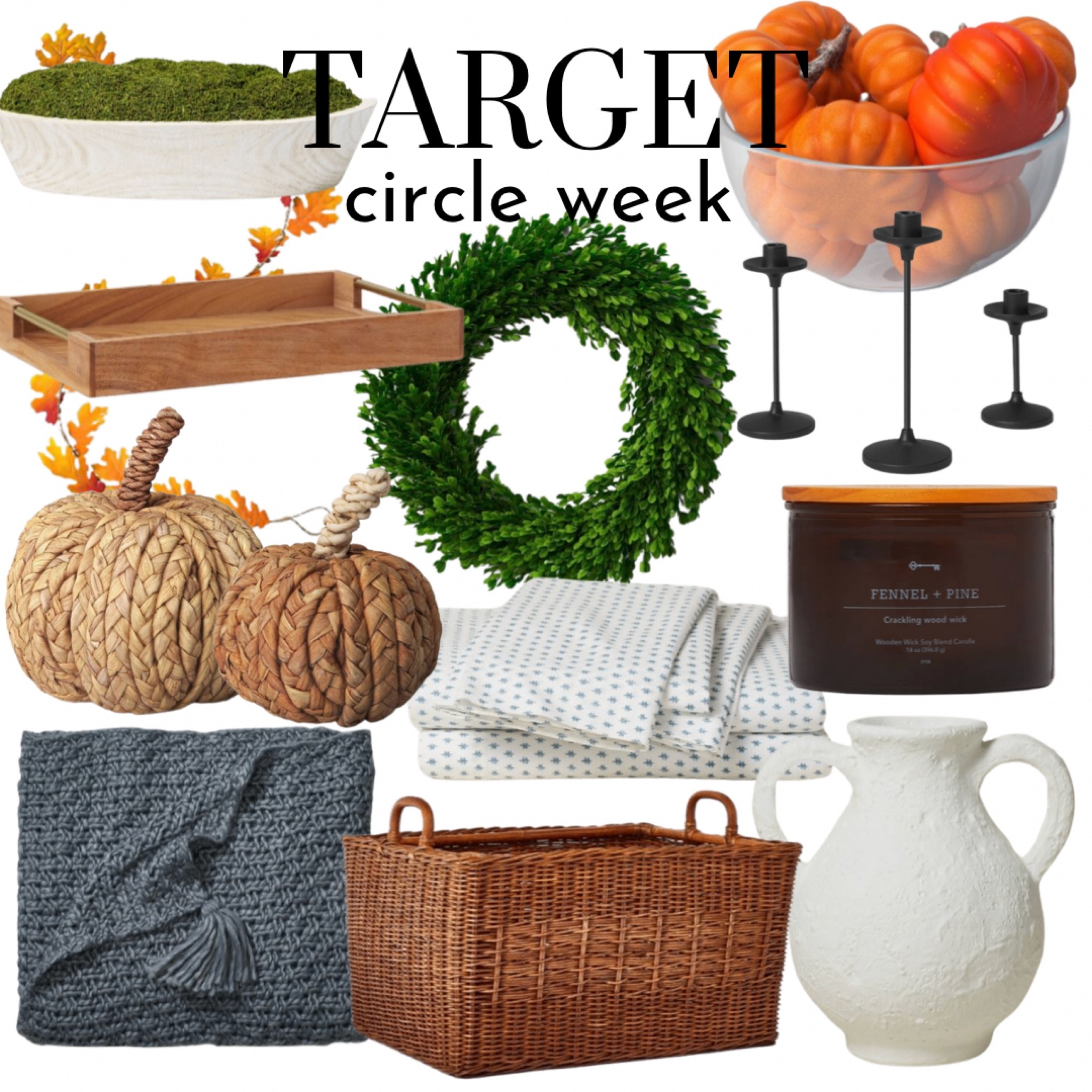 More target circle offers during Target circle week! Tons of home decor is on sale and I love all of this for warming up my house. The rattan basket and pumpkin bowl filler are my favorites! Happy shopping! 

Commissionable link in bio.

#target #targetcircleweek #targetfinds #targethome #targethomedecor #targetcircle #targetcircleoffers #targethomesale 

#LTKsalealert #LTKhome #LTKSeasonal