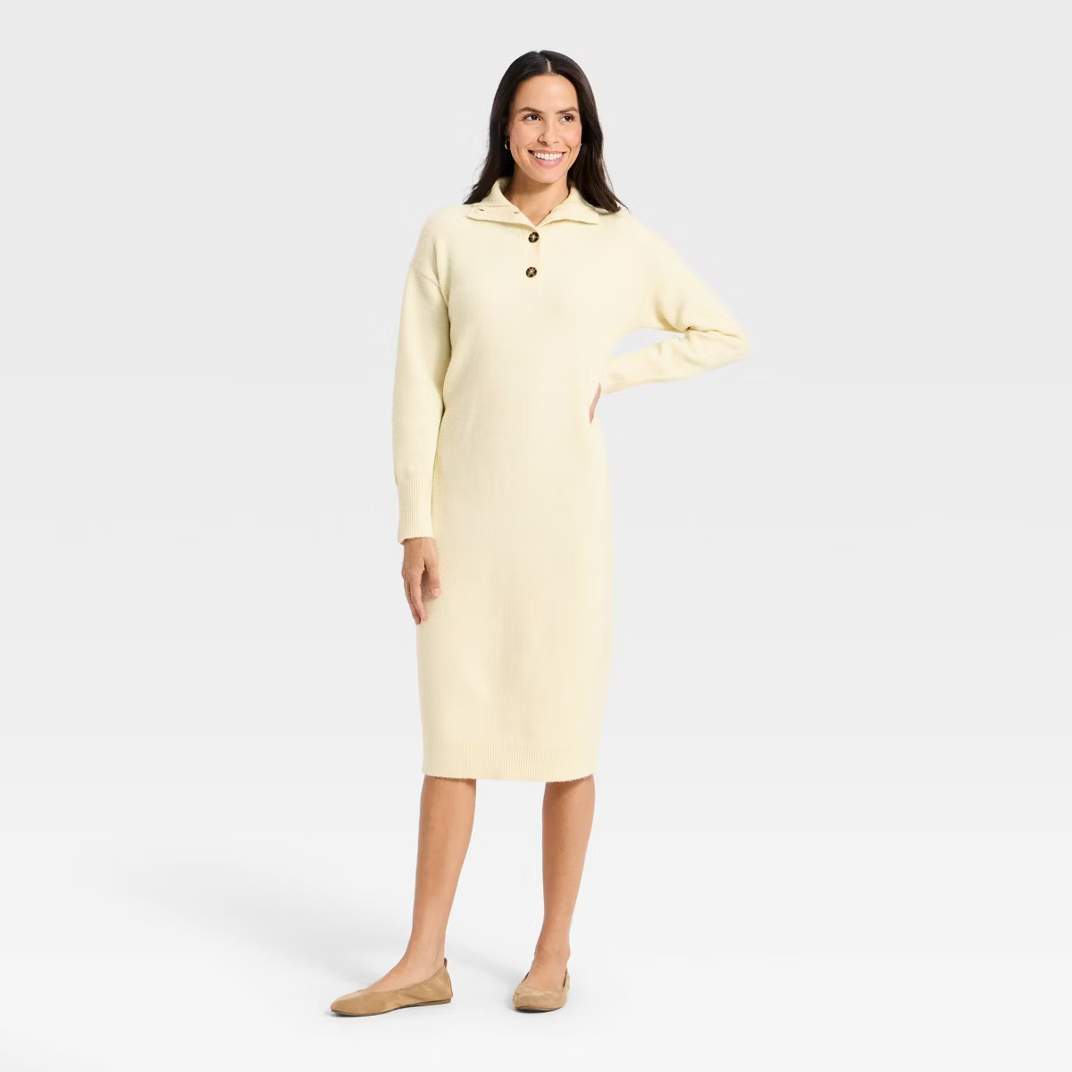 Women's Long Sleeve Midi Sweater Dress - Universal Thread™ | Target