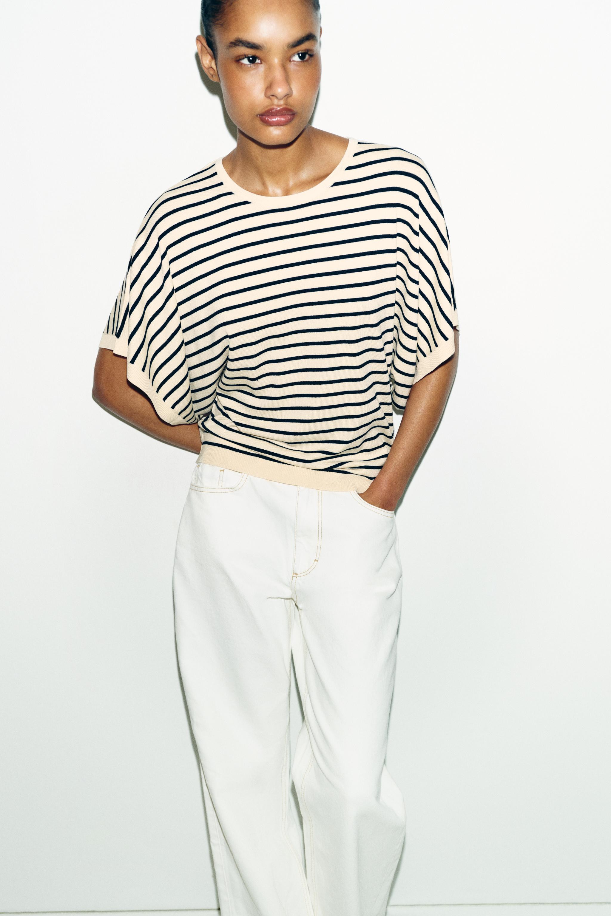 WIDE SLEEVE KNIT TOP | Zara US