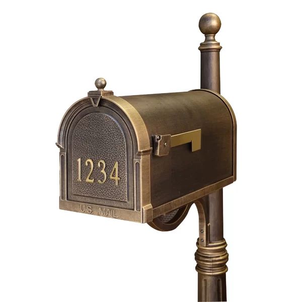 Berkshire Post Mounted Mailbox | Wayfair North America