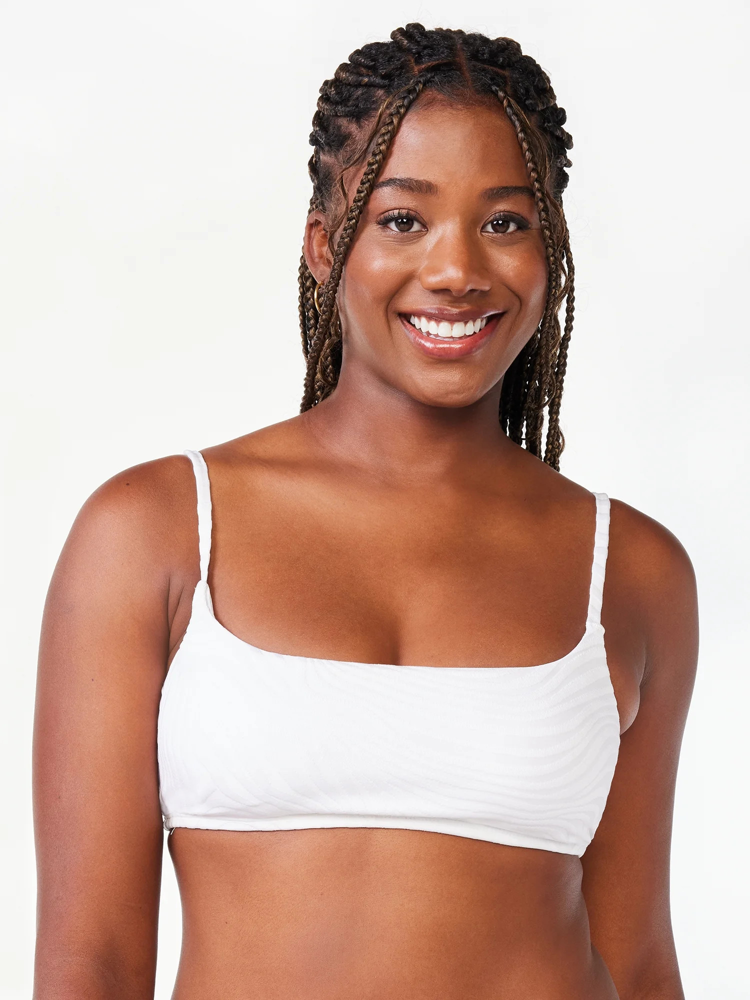 Love & Sports Women's Jacquard Bralette Bikini Top - Walmart.com | Walmart (US)