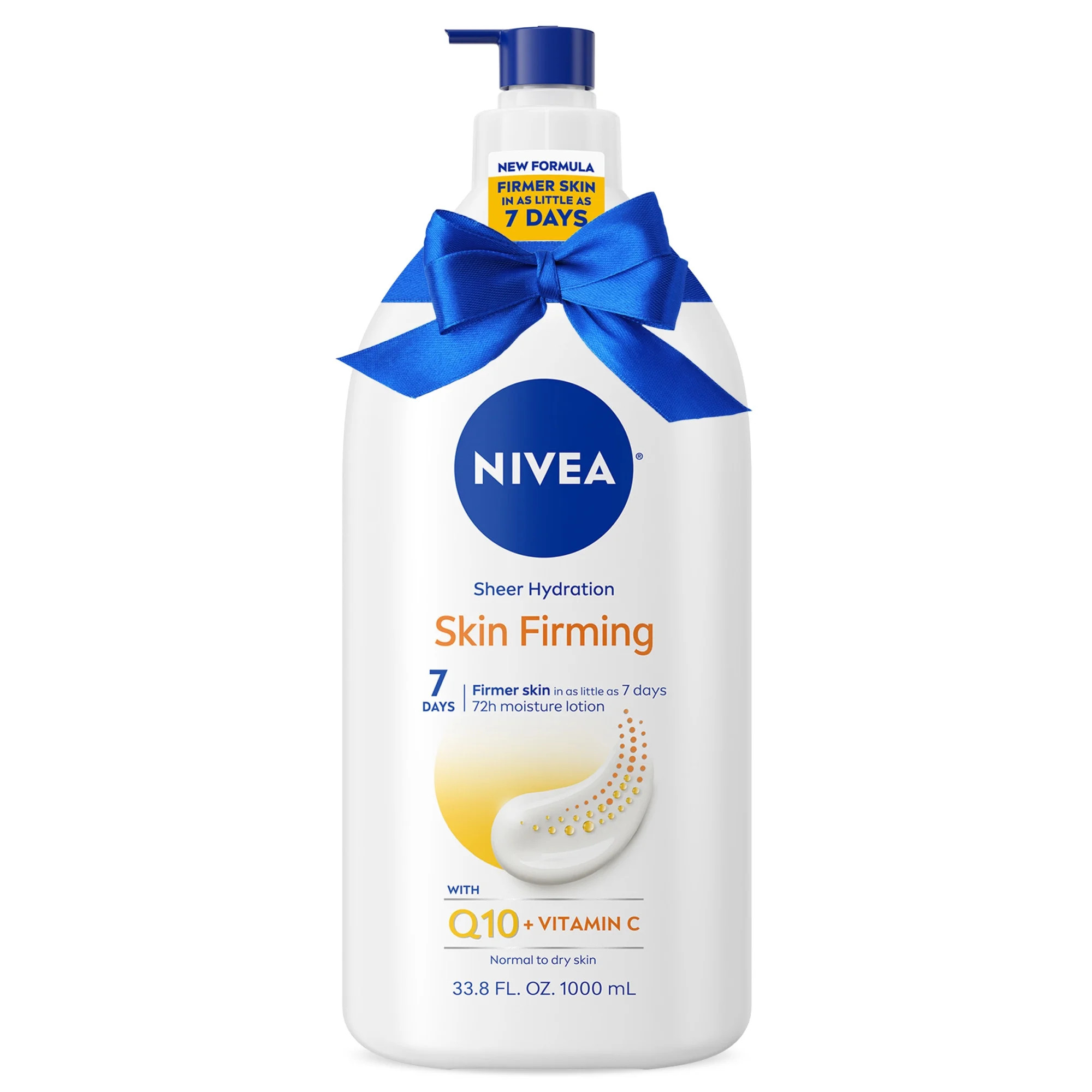 NIVEA Skin Firming Sheer Hydration Body Lotion with Q10 and Vitamin C, Holiday Gifts, 33.8 fl oz | Walmart (US)