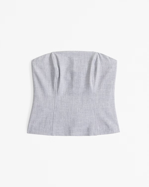 Tailored Tube Top | Abercrombie & Fitch (US)
