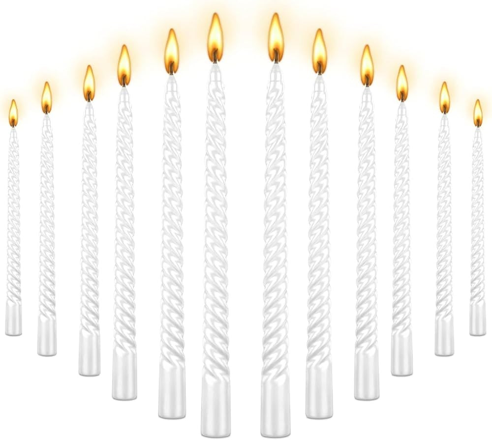 Amazon.com: 10 Inch Taper Candle, Set of 12,Tapered Candle Burn for 8 Hours, Long Candle Sticks,T... | Amazon (US)