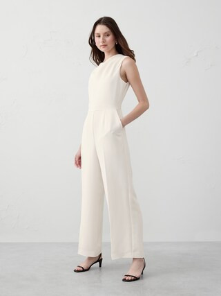 Cowl-Neck Jumpsuit | Banana Republic Factory