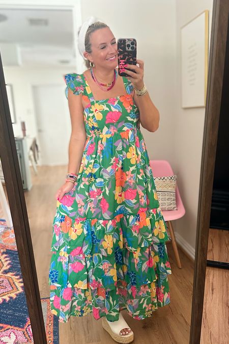 Love love love this dress for summer. Perfect for a wedding guest or any other summer occasion. Wearing a size small. Code FANCY15 for 15% off  

#LTKunder100 #LTKFind #LTKstyletip