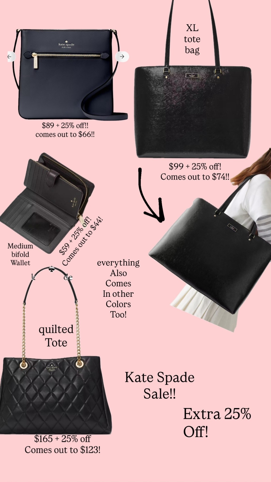 Such a great sale happening at Kate Spade outlet!! EVERYTHING is way under $100 + an extra 25% off ! Great opportunity for gifts

Holiday gifts // kate spade sale // christmas gifts // 

#LTKGiftGuide #LTKSaleAlert #LTKFindsUnder100