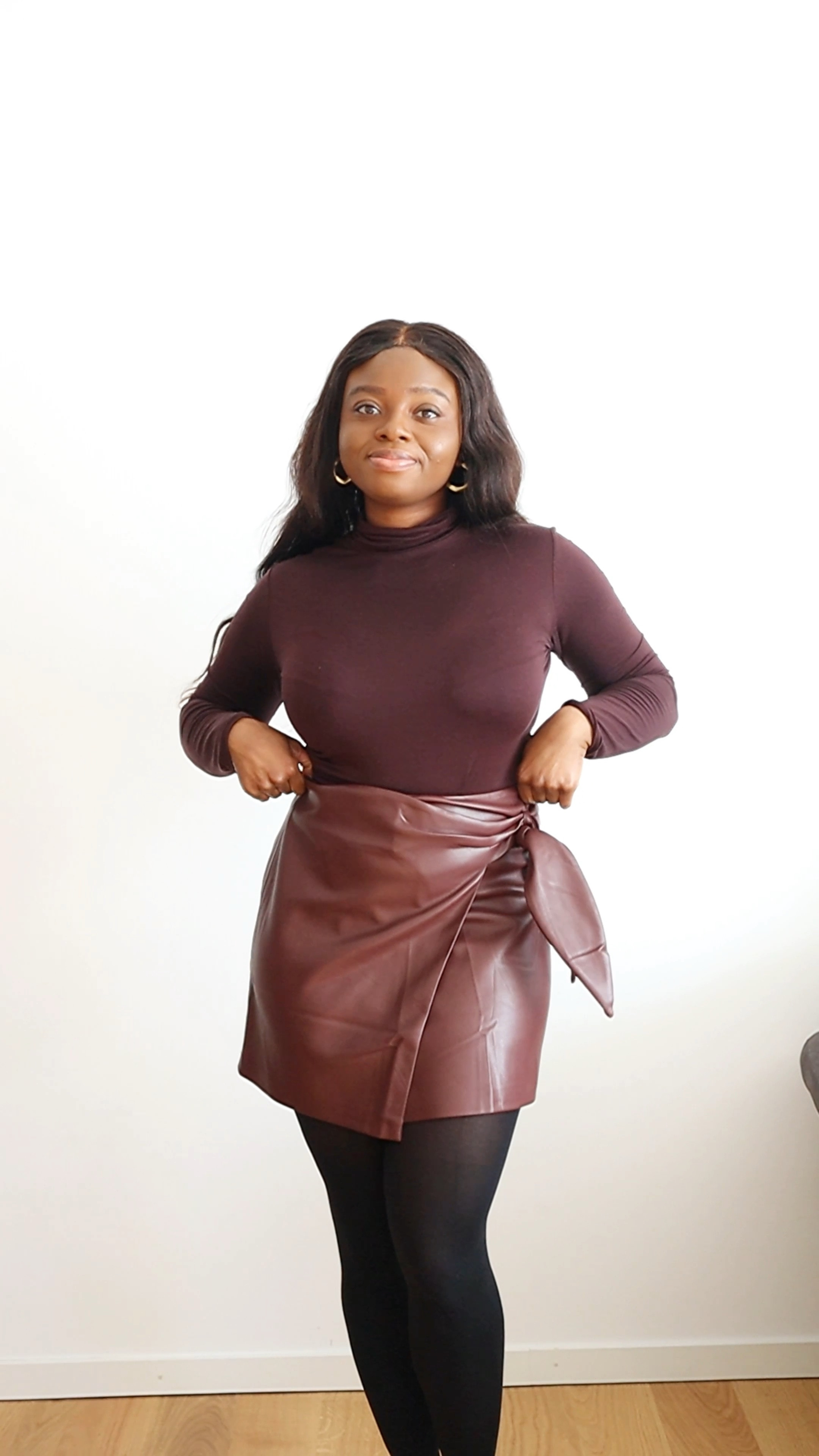 A cute skirt and fit that can be worn in both Autumn and Winter. Size Medium in skirt and tops, X-large shacket for oversized fit and EU 38/UK 6/ US 8 for boots 
Autumn winter fashion, style edit, GRWM

#LTKCyberweek #LTKeurope #LTKSeasonal