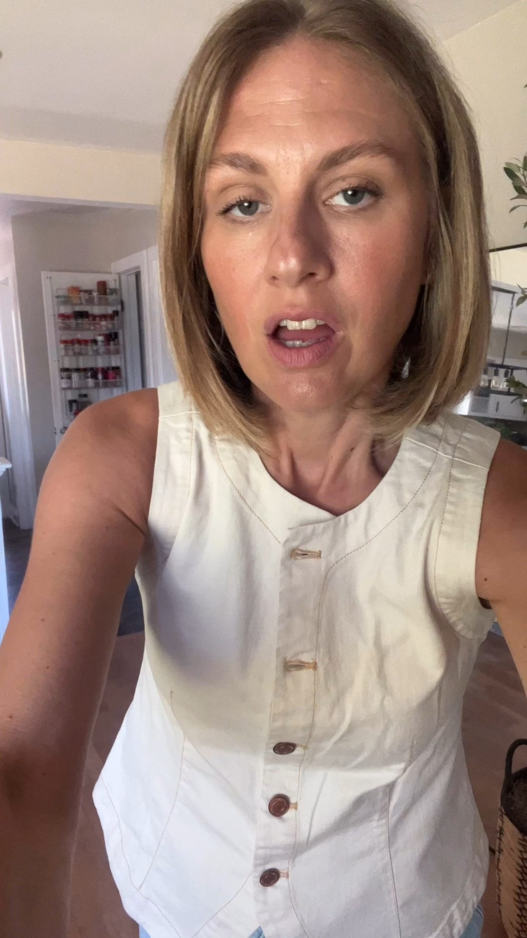 $16 not $6!!! 😝 But still an amazing price!!! This whole outfit looks so high end, you’d never guess it’s Walmart and Amazon with a touch of Abercrombie 😉

Wearing a medium vest, 28 extra long jeans (light marbled wash), sized up a half size in these sandals. Hoka lookalikes run true to size, brown sneakers run small so I sized up half size  

#LTKSeasonal #LTKFindsUnder50 #LTKStyleTip