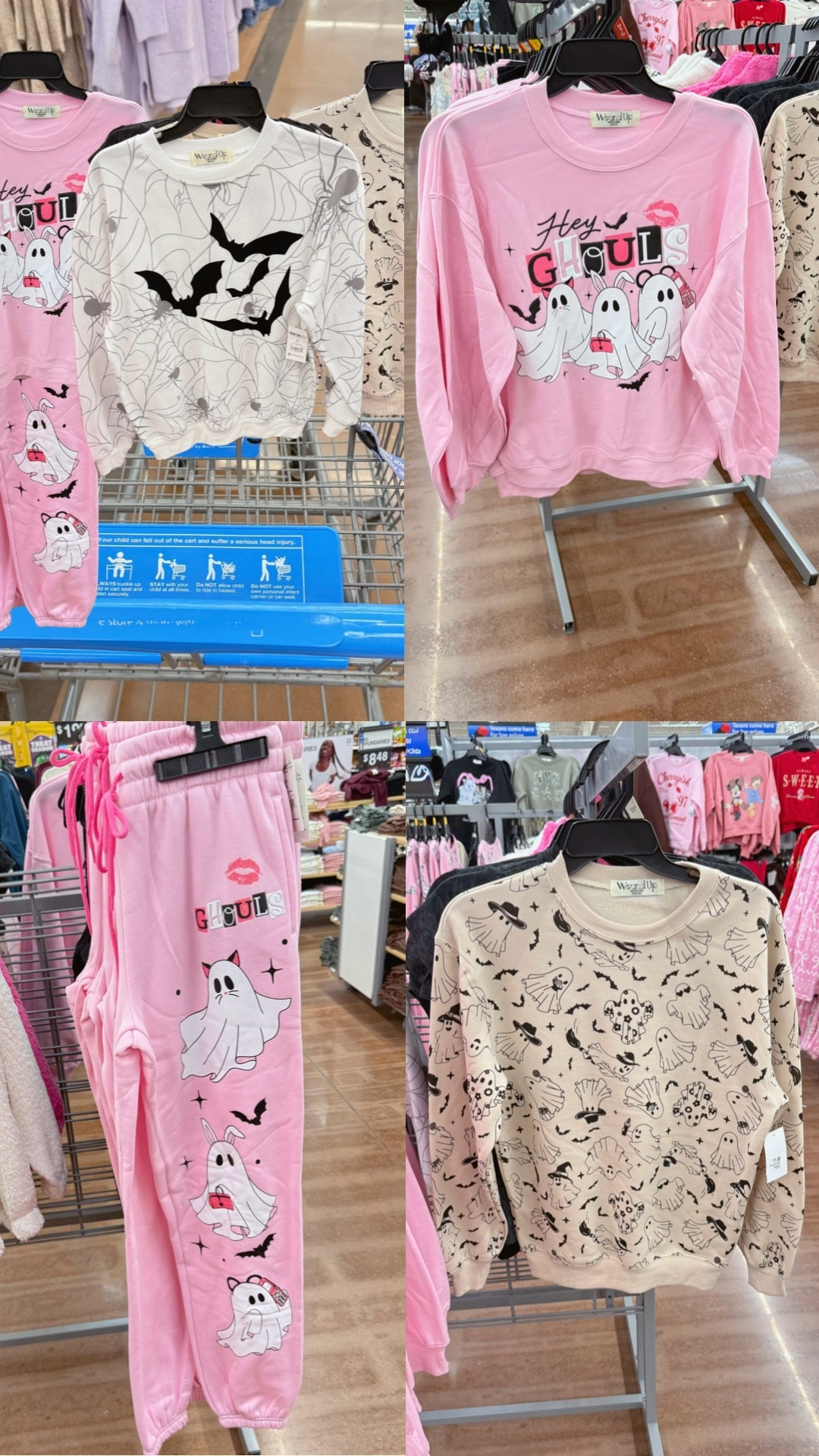 Last-Minute Walmart Halloween Finds! 👻

Cozy graphic sweatshirts, $5 sparkly ghost earrings, cute Halloween bracelets, and even a cat pumpkin inflatable that’s on sale 🐈‍⬛🧡
Perfect last-minute Halloween finds and most under $15!

Here’s a quick roundup of my last-minute Walmart Halloween favorites:
👻 Hey Ghouls pink sweatshirt + matching sweatpants
🦇 Cute bat + ghost graphic sweatshirts
💖 $5 witch + dog ghost earrings + beaded bracelet + pink ghost hair clip
🎃 Hello Kitty glow tee + Bluey + funny I got your back tshirt
🧡 Viral orange + clear drink dispenser
🔥 Inflatable cat pumpkin - on sale and so fun for last-minute decor

Walmart Halloween finds, Halloween sweatshirts, affordable Halloween decor, under $15 finds, Walmart fashion, Walmart earrings, pink Halloween, spooky season style, Halloween outfit ideas

#LTKHalloween #LTKStyleTip #LTKFindsUnder50