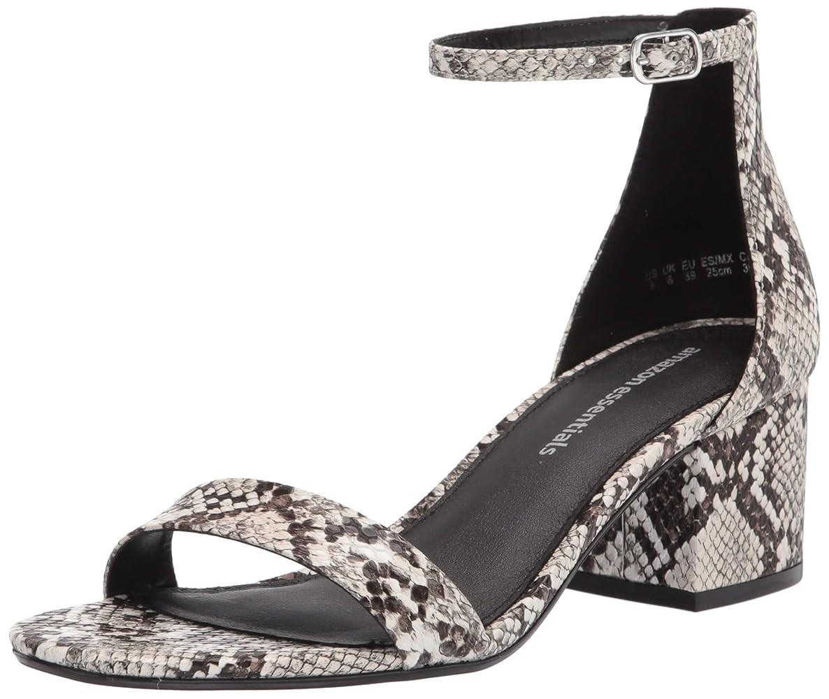 Amazon Essentials Women's Two Strap Heeled Sandal | Amazon (US)