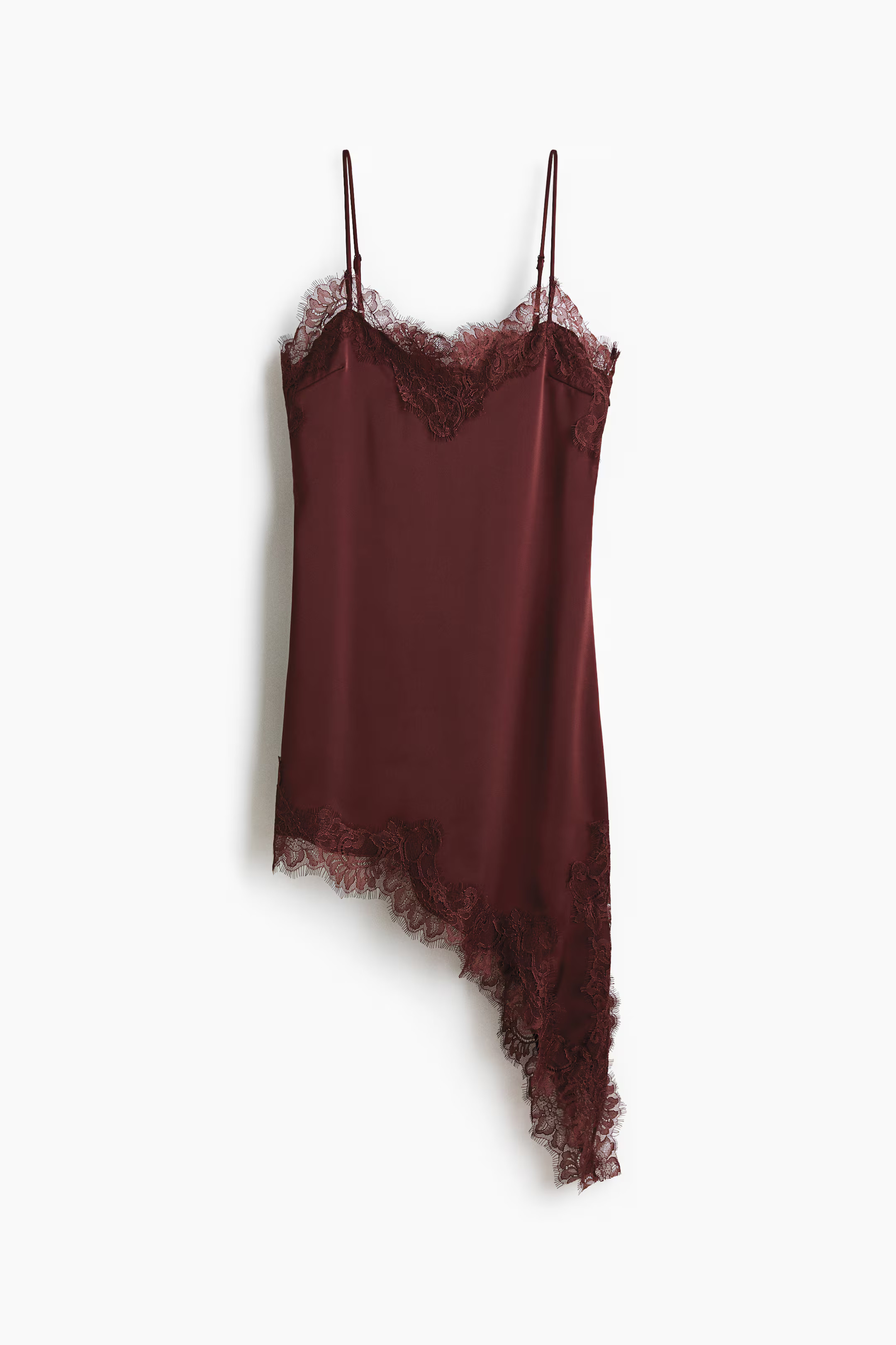 Lace-trimmed satin slip dress | H&M (UK, MY, IN, SG, PH, TW, HK)