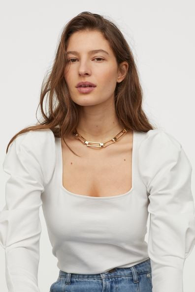 Puff-sleeved Top | H&M (US + CA)