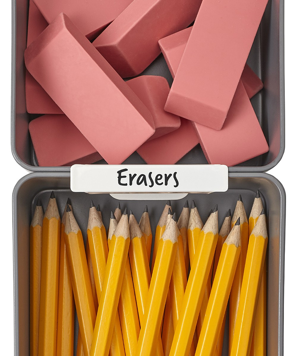 Lulalu Labels White - White Drawer Clip-On Organizer Label - Set of 15 | Zulily