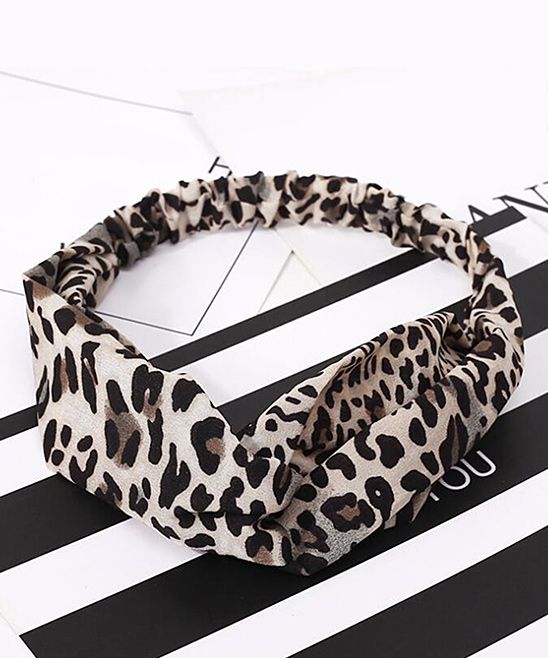 Don't AsK Women's Headbands Cheetah - Cheetah Twisted Headband | Zulily