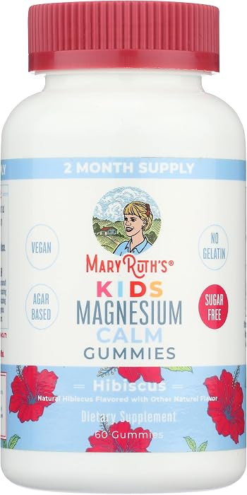 Kids Magnesium Citrate Gummies by MaryRuth's | 2 Month Supply | Sugar Free | Calm Magnesium Gummi... | Amazon (US)