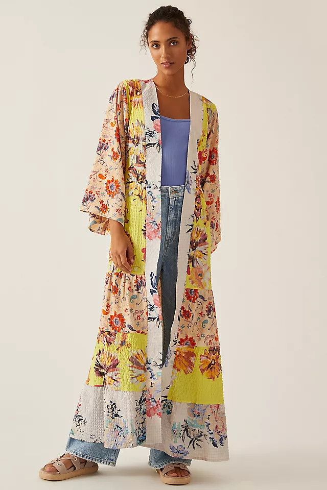 Tiered Floral Kimono | Anthropologie (US)