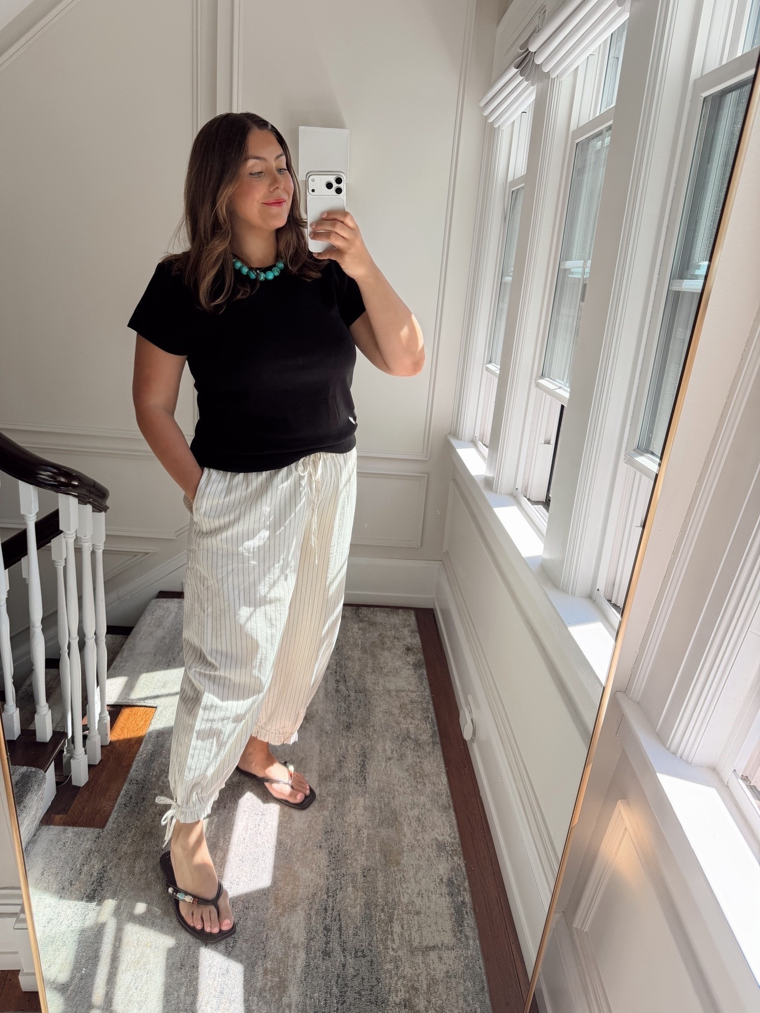 Wearing size XXL tall in t-shirt & XXL in trendy balloon pants.

#LTKootd #LTKSeasonal #LTKMidsize