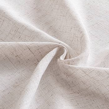 MIULEE Natural White Linen Curtains 84 Inch Long for Bedroom Living Room, Soft Thick Linen Textur... | Amazon (US)