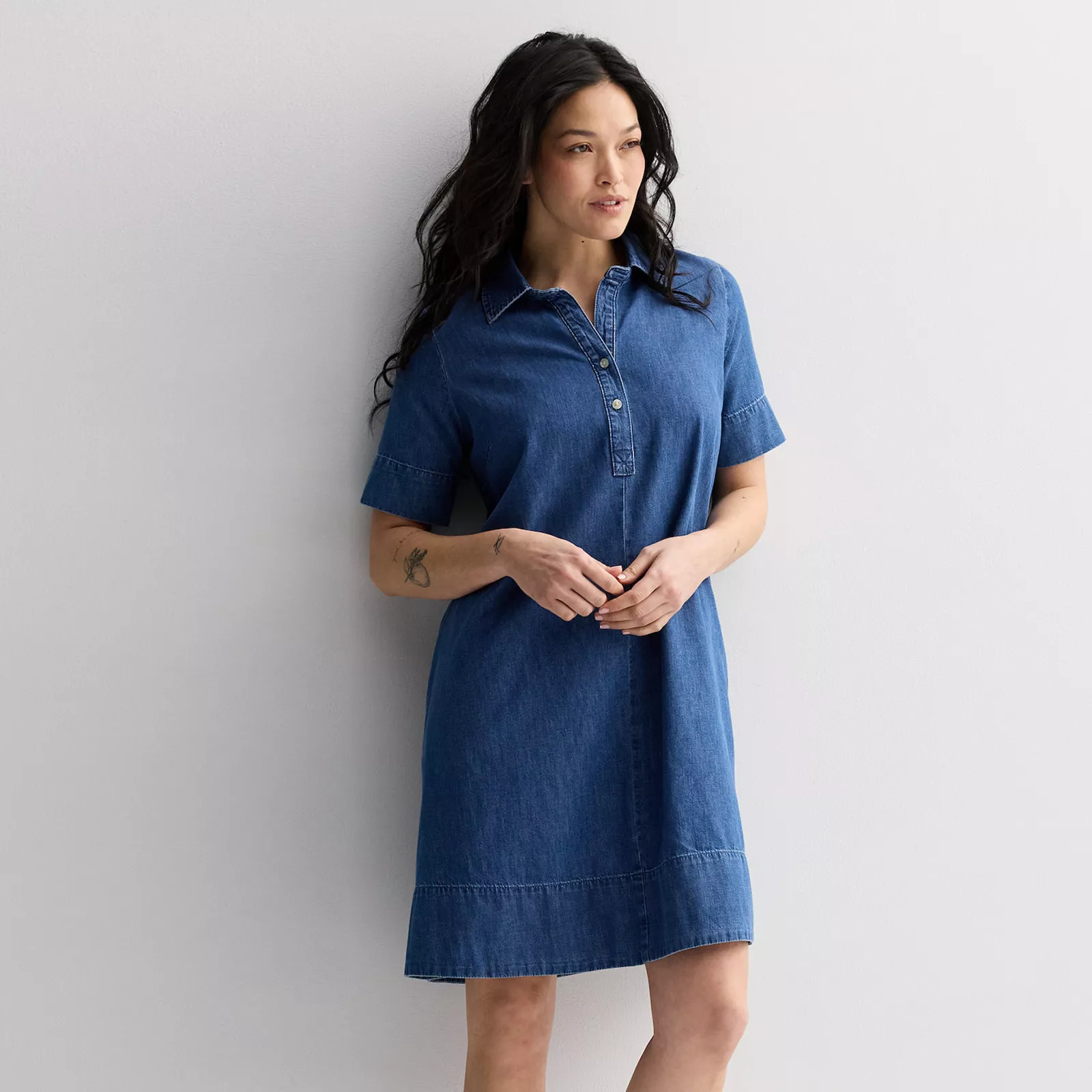 Women's Sonoma Goods For Life\u00ae Denim Swing Dress | Kohl's