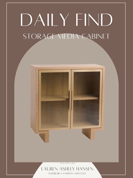 Daily find! This storage media cabinet is so pretty! I love the more organic silhouette of it, and for $279 you can beat the price. Push two together to create a longer sideboard for a fraction of the price of designer pieces! 

#LTKstyletip #LTKhome
