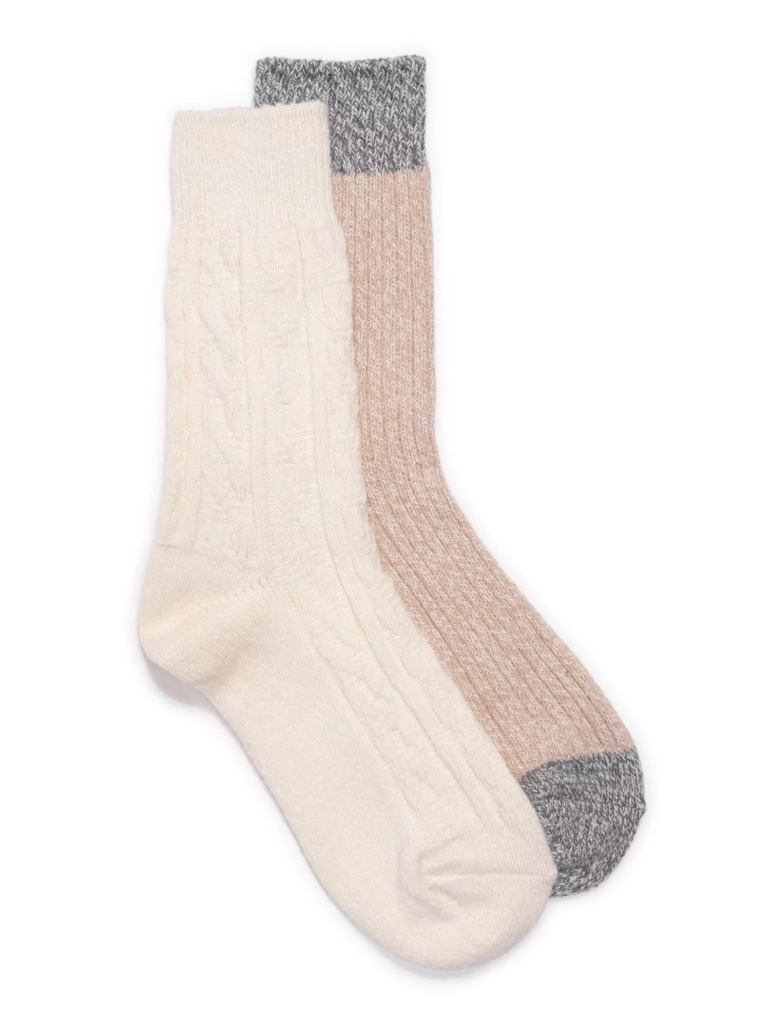 MukLuks Women's Crew Socks, 2-Pairs - Walmart.com | Walmart (US)