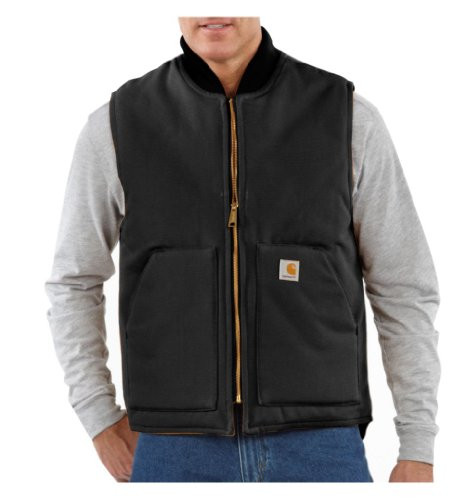 Carhartt mens Arctic-quilt Lined Duck Vest (Big & Tall) work utility outerwear, Black, 4X-Large US | Amazon (US)