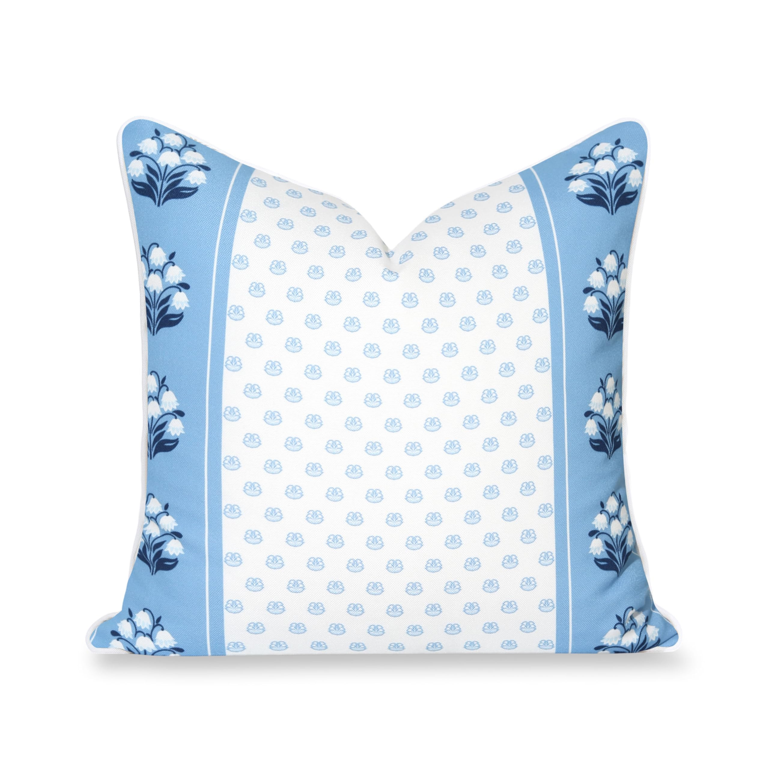 Hofdeco Premium Coastal Hampton Patio Indoor Outdoor Throw Pillow Cover Only, 20"x20" Water Repel... | Amazon (US)