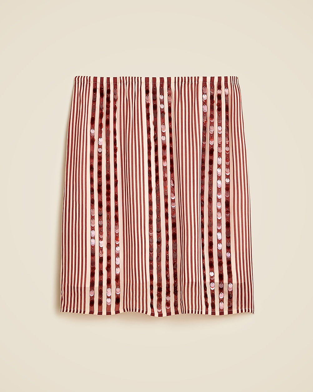Collection Gwen knee-length layered slip skirt in sequin-striped chiffon | J. Crew US