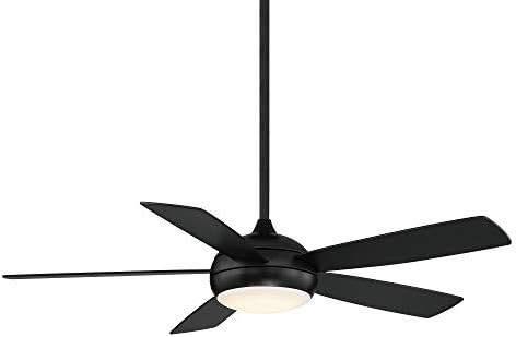 Odyssey Indoor and Outdoor 5-Blade Smart Ceiling Fan 52in Matte Black with 3000K LED Light Kit and R | Amazon (US)