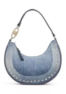 Steve Madden LIAMM Denim Crescent Shoulder Bag | Belk
