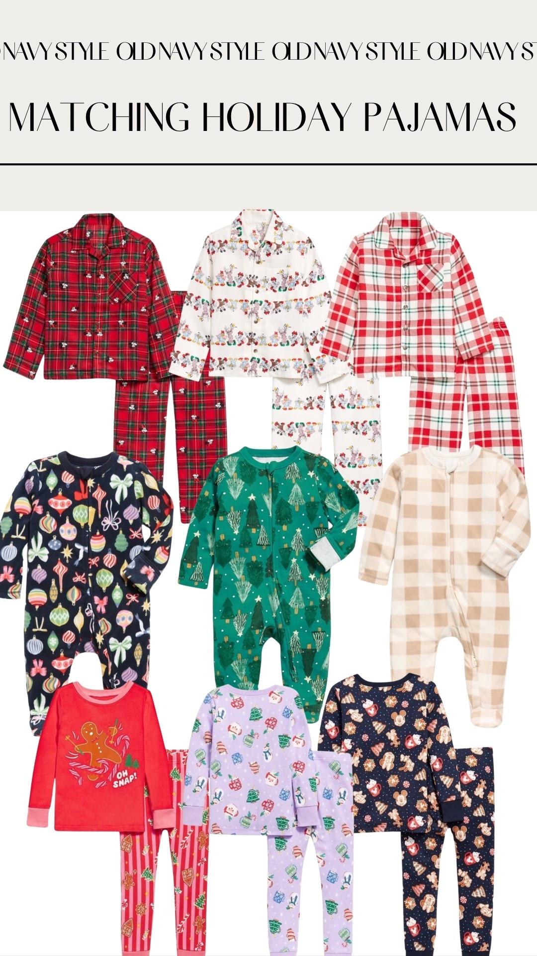 Old Navy Christmas PJs are here! The whole family can match in these fun holiday prints (Disney too!) 🎄

#LTKFamily #LTKKids #LTKBaby