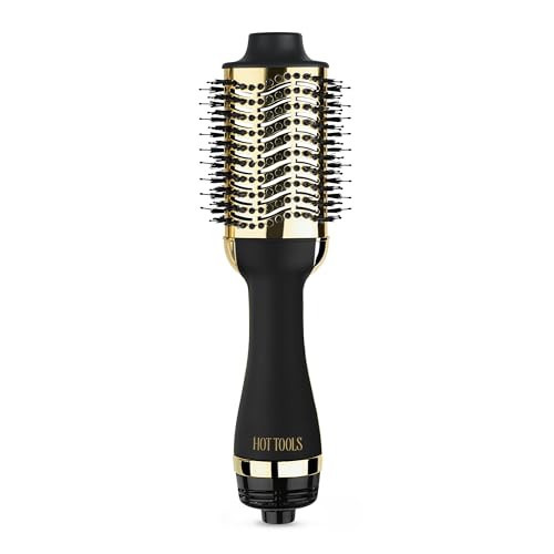 HOT TOOLS 24K Gold Blow Dryer Brush - Hot Air Brush for Salon-Worthy Volume in One Step - Volumizer with 24K Gold Technology for Fast Styling & Long-Lasting Results | Amazon (US)