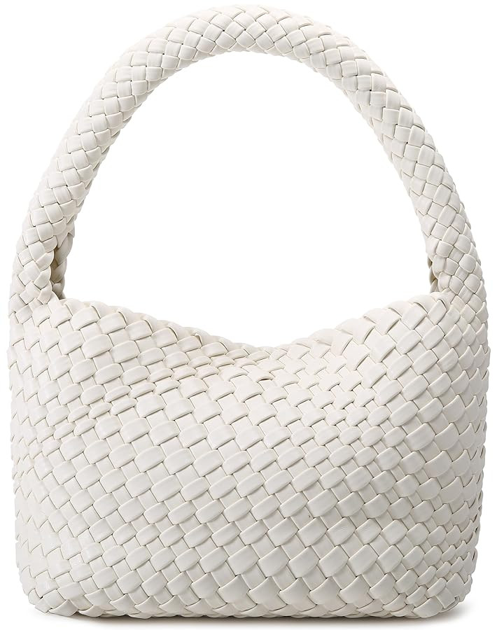 Woven Bag for Women, Small Vegan Leather Summer Beach Purse, and Travel Handbags Ladies' Retro Ch... | Amazon (US)