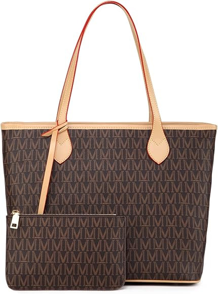 WOQED Tote Bags for Women Large Fahsion Designer Handbag Top Handle Satchel Bags Leather Shoulder... | Amazon (US)